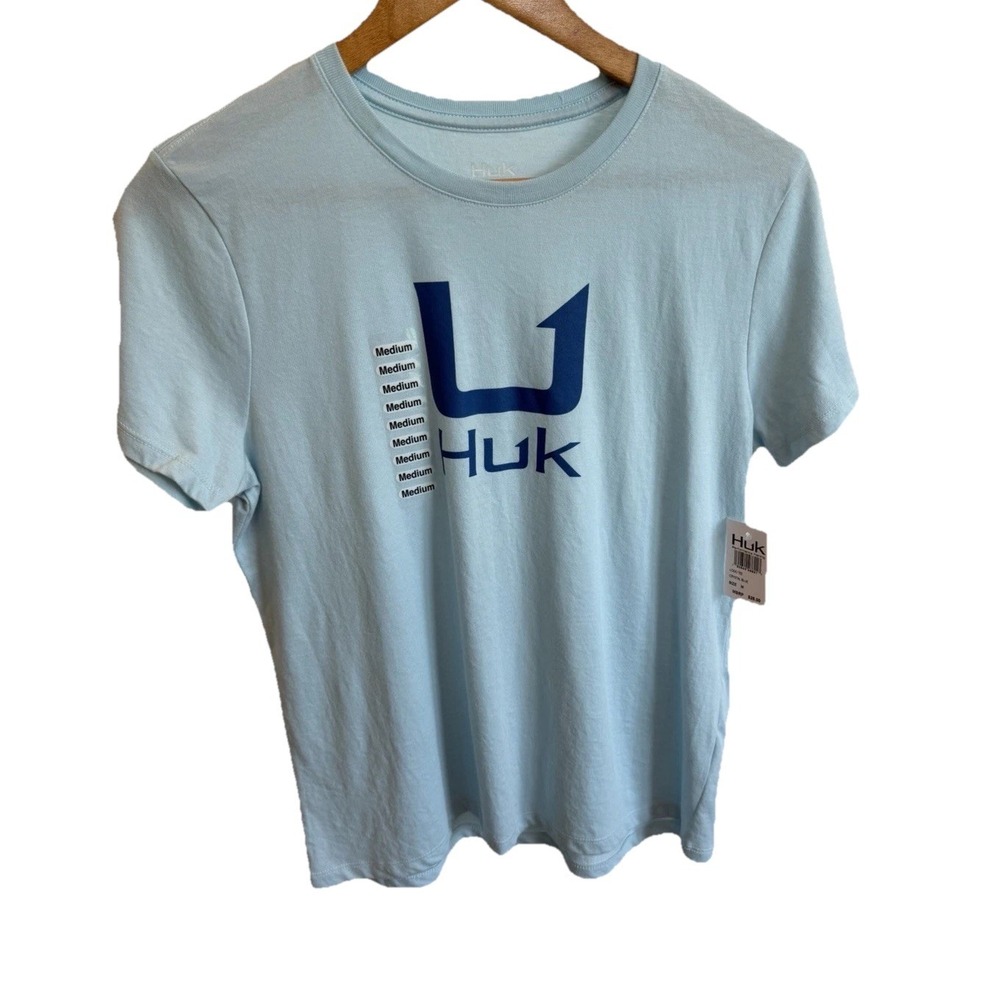 Huk Women's Logo Tee Shirt Fishing NWT Size Medium Outdoor Hiking